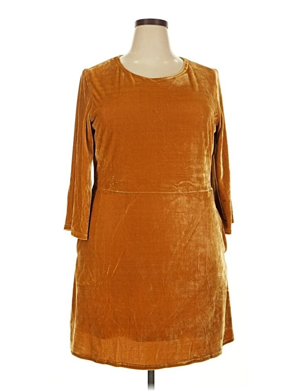 Banned Retro Velour Dress in Sunshine